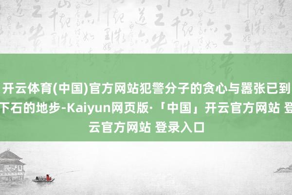 開云體育(中國)官方網(wǎng)站犯警分子的貪心與囂張已到了落井下石的地步-Kaiyun網(wǎng)頁版·「中國」開云官方網(wǎng)站 登錄入口